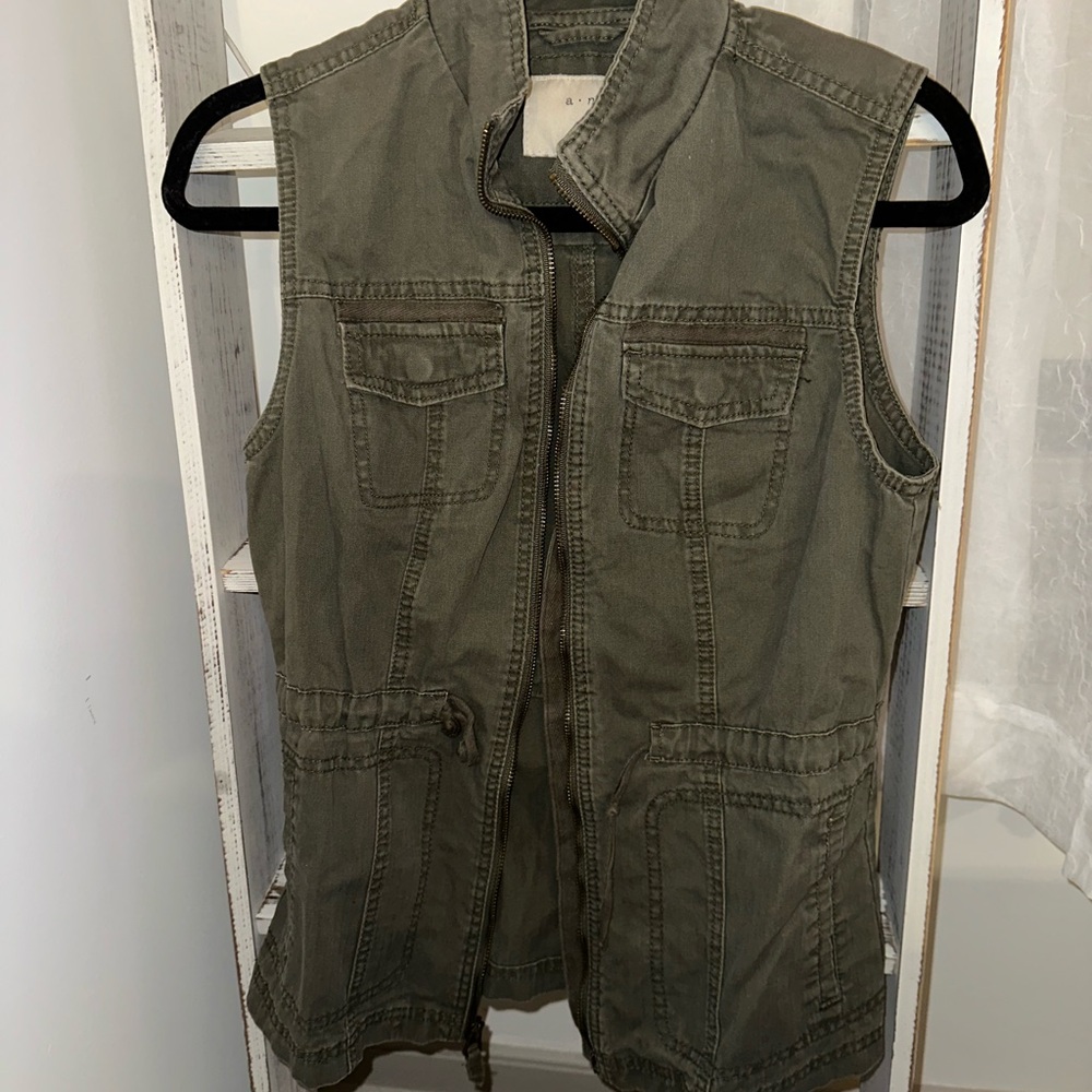Olive Green Utility Vest